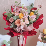 Peach Purple Mix Bouquet
