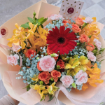 Mix Bouquet — Radiant Red Gerbera